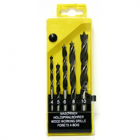 Gaurire și Șlefuire - SET DE BURGHIURI LEMN 4-10MM