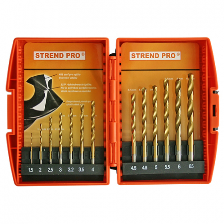 Gaurire și Șlefuire - SET DE BURGHIURI TITAN PENTRU METAL 13 PIESE O1,5 - 6,5MM