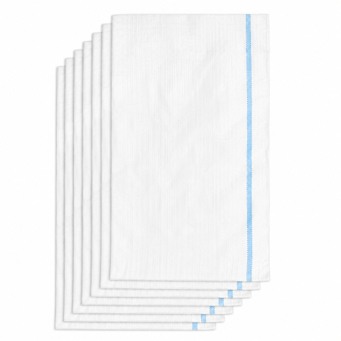 Saci - Set 100 Saci Rafie 55 × 100 cm, 52 g, cu Dungă Albastră