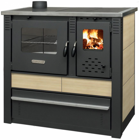 Sobe si Seminee - soba-cu-plita-panonia-10kw-cream-stanga