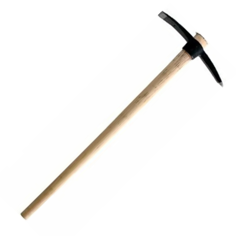 Scule de gradină - Târnăcop cu Coadă 2,5 kg din Fier Forjat pentru Sol Dur