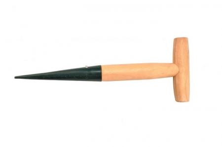 Plantatoare, Sape, Hârlețe - Tăruș de Repicat Conic 300 mm din Oțel cu Mâner din Lemn