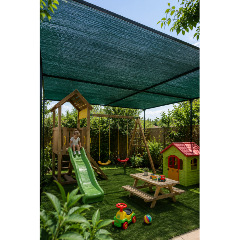 Plasă de Umbrire Verde 80 g/m² 2x10 m pentru Umbrire [4]
