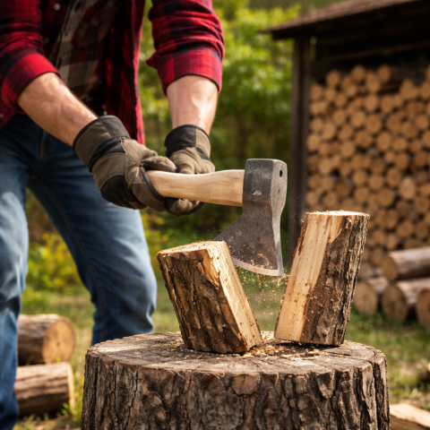 Topor Forjat cu Mâner din Lemn – Cortex 0,6 kg [1]