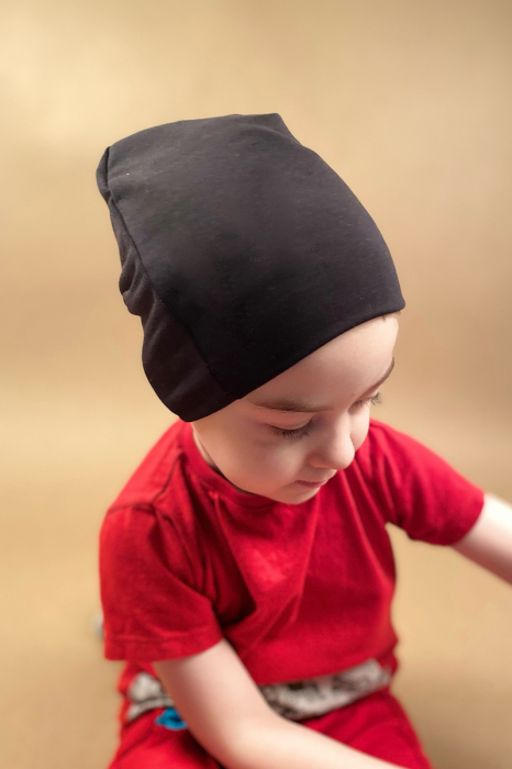 Caciulita Bumbac Simpla - Set 3Buc - Mustare, Kaki, Negru [4]