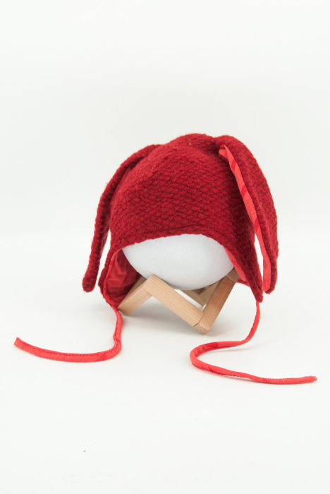 Caciuliță dublată din lână -Iepuras Rosu Bucle [2]