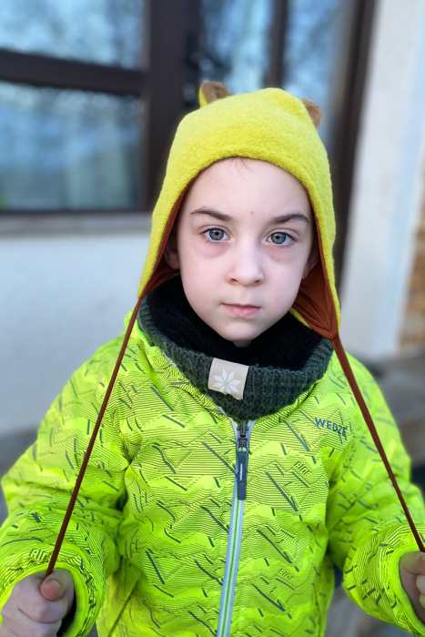 Caciuliță dublată lână fiartă - frog [3]