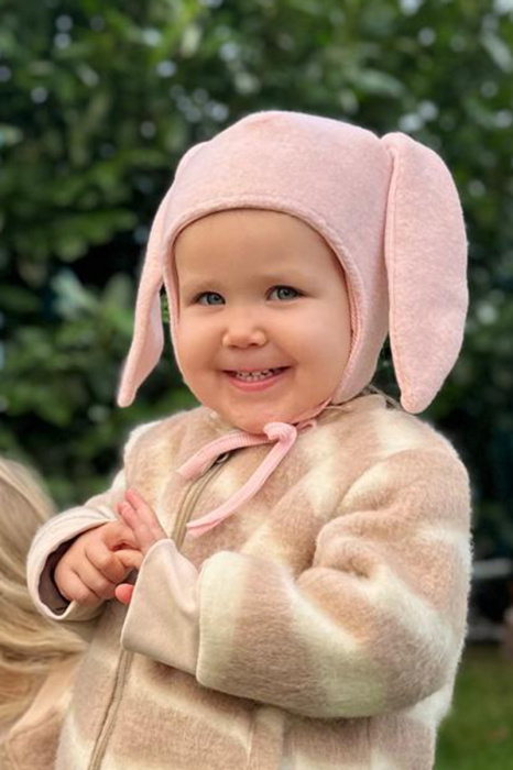 Caciuliță dublată lână fleece - Roz Iepuras [7]