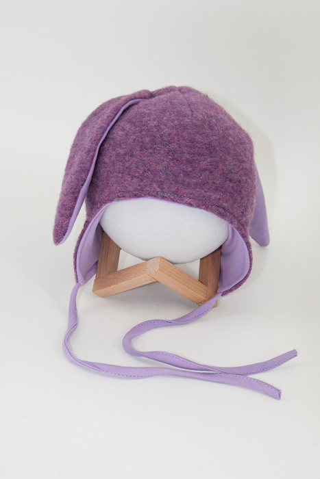 Caciuliță dublată lână -Liliac [2]