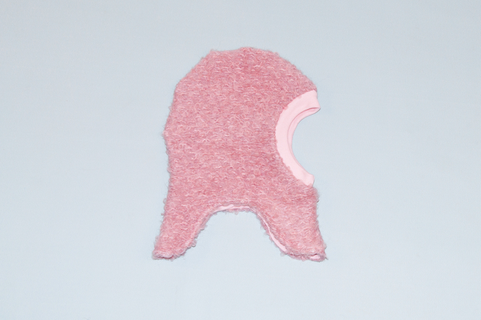 Cagulă fleece lână bucle Pink [1]
