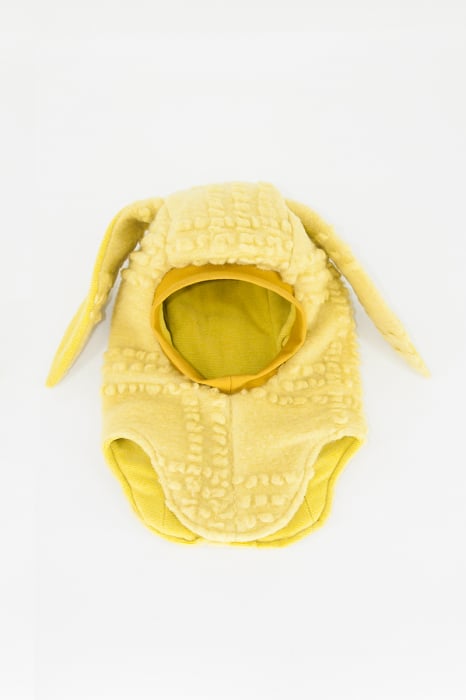 Cagulă din lână cu urechi - Lime [2]