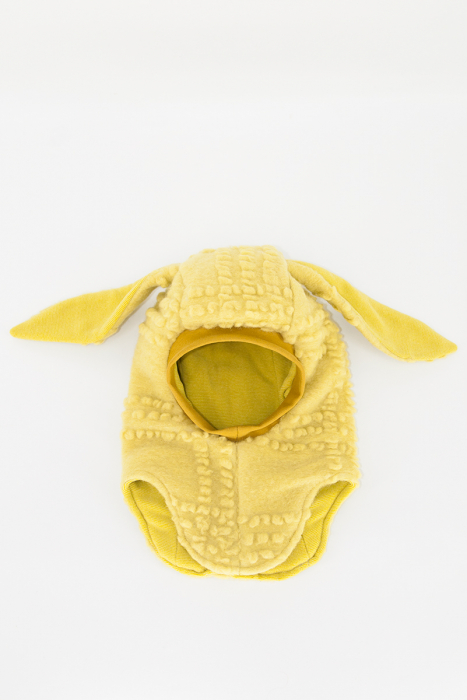 Cagulă din lână cu urechi - Lime [3]