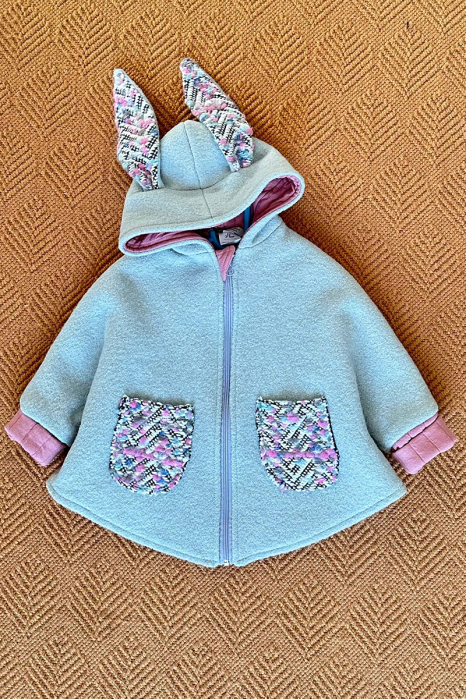 Capă din lână 100% - Iepuras Mint [4]