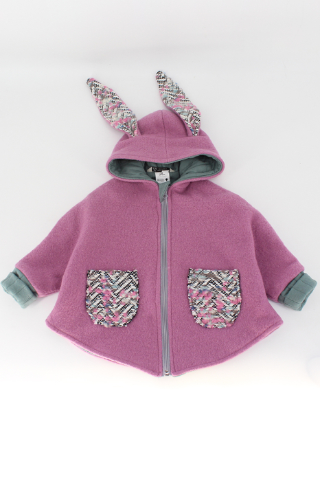 Capă din lână 100% - Iepuras Lila [4]