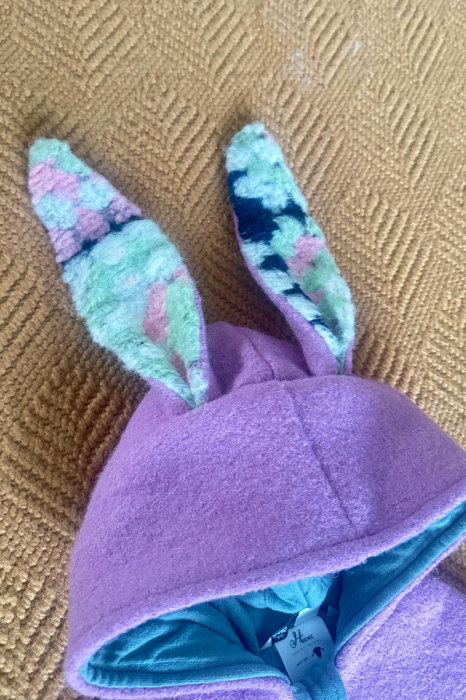 Capă din lână 100% - Iepuras Lila [3]