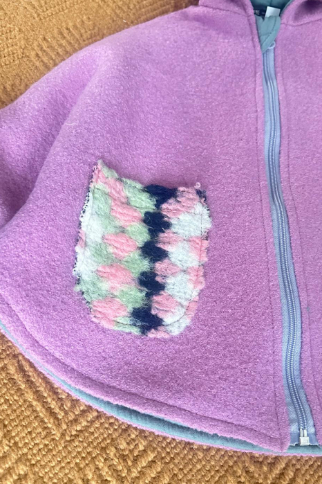 Capă din lână 100% - Iepuras Lila [4]