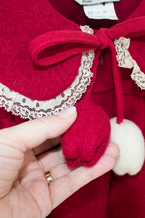 Jacheta Tulip din lână 100% - Rosu [7]