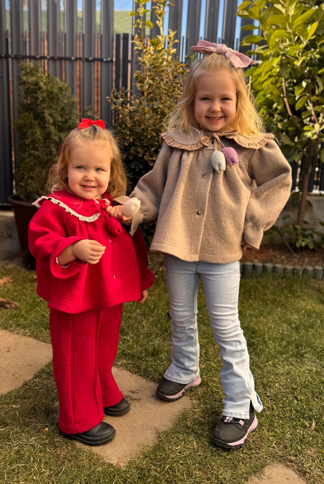 Jacheta Tulip din lână 100% - Rosu [6]