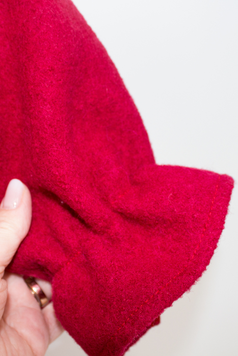 Jacheta Tulip din lână 100% - Rosu [10]