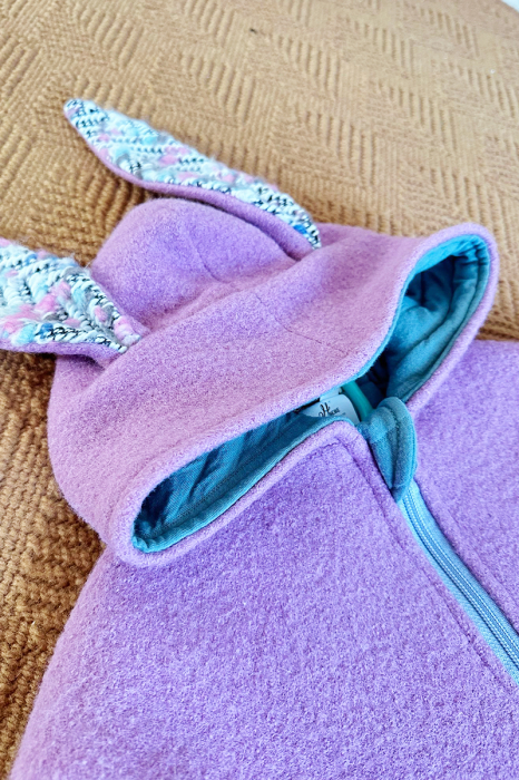 Capă din lână 100% - Iepuras Lila [5]