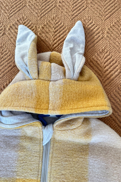 Capă din lână fiartă Oversized -Iepuras Yellow mix [3]