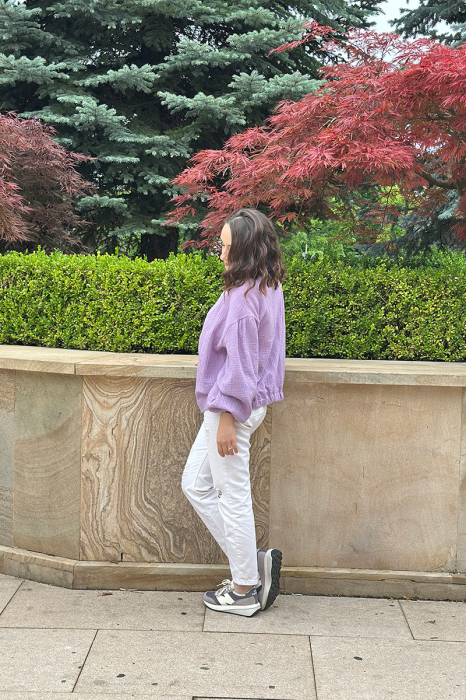 Cardigan Muselină Dama Lila [4]