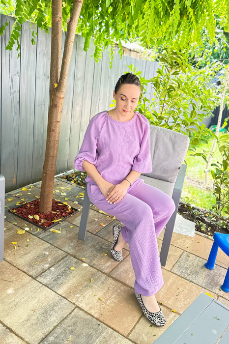 Compleu Dama Muselina -Liliac [7]