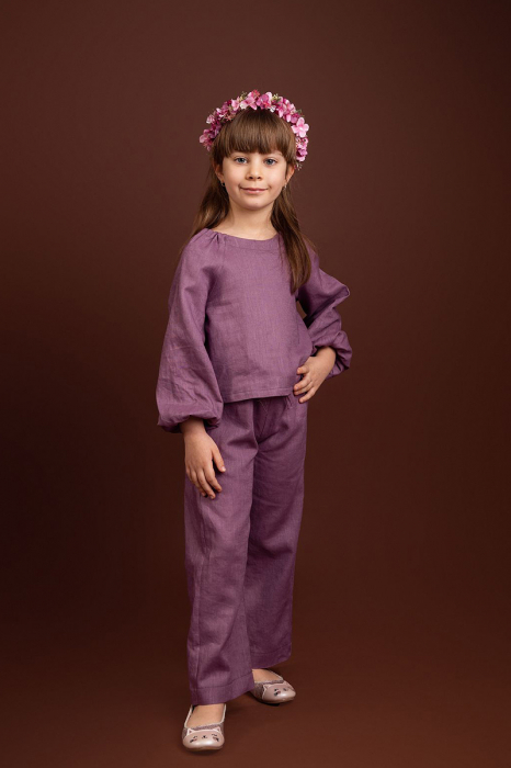 Compleu din IN pentru fetite - Liliac [3]