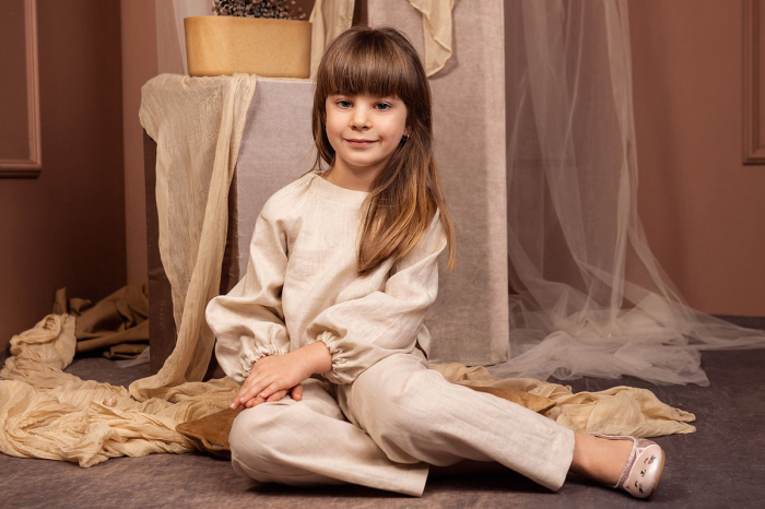 Compleu din IN pentru fetite - Nude [3]