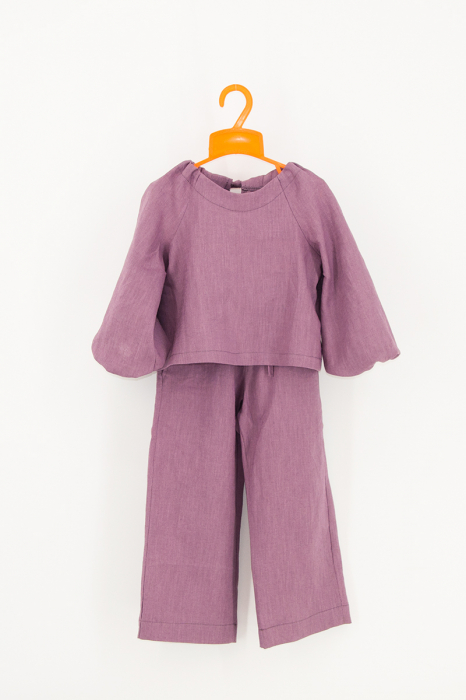 Compleu din IN pentru fetite - Liliac [4]