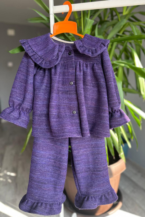 Compleu Fetiță din Lână -Mov [3]
