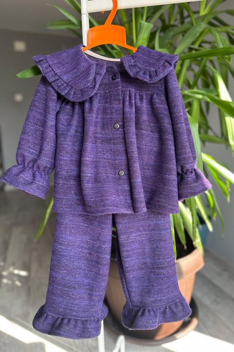 Compleu Fetiță din Lână -Mov [2]