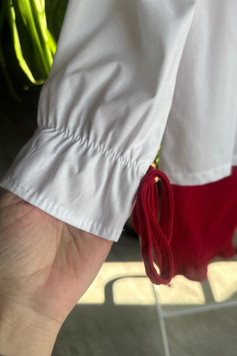 Compleu Fetiță din Muselină cu Guler Imprimat [4]