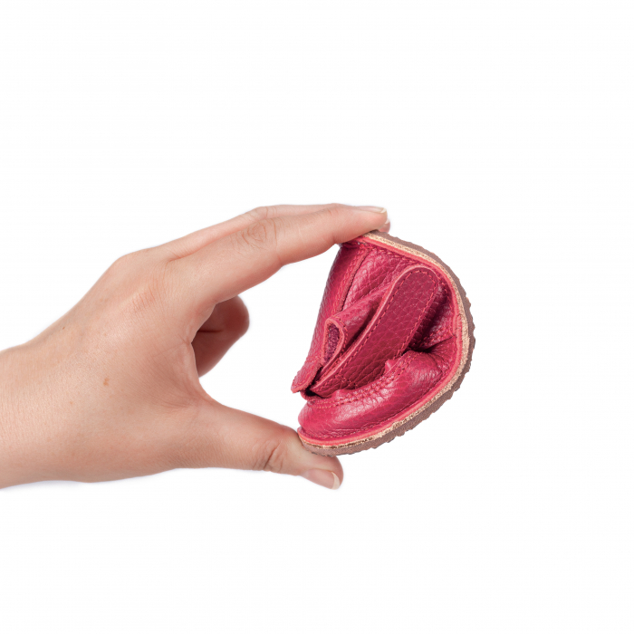 Săndăluțe Barefoot roșu zmeuriu [3]