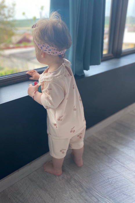 Compleu 3/4 cu guler - Cirese [2]