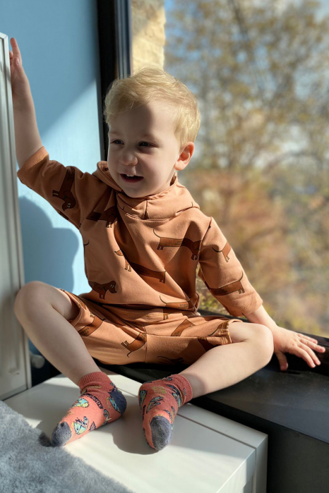 Hanorac cu pantaloni Long Dog - Brown [5]