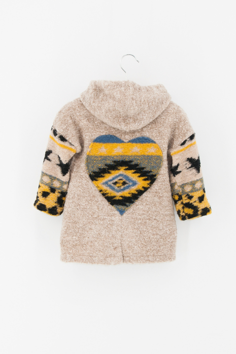 Hanorac din lână Oversized - Crem Hart [2]