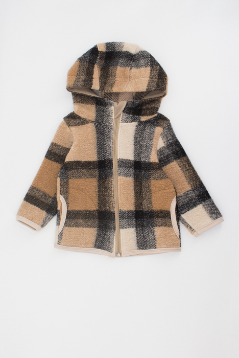 Hanorac Lână Cu Fermoar -Crem mix [2]