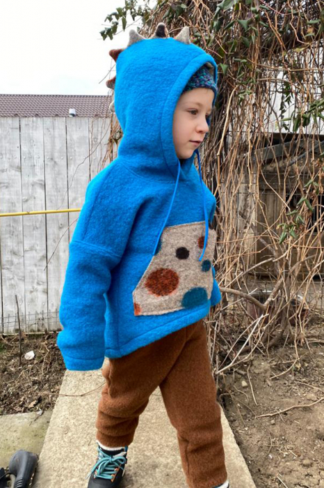 Hanorac Lana Fiarta - Albastru Dino [2]