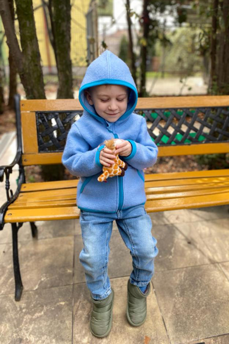 Hanorac Lână Fleece Cu Fermoar -Albastru [4]