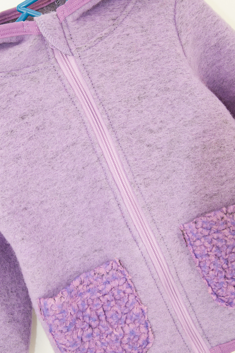 Hanorac Lână Fleece Cu Fermoar Lila [2]