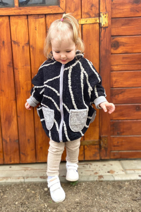 Capă din lână fiartă Oversized - Sherlock Holmes [2]