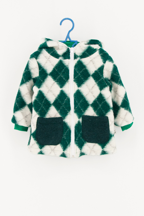 Jachetă din lână - Retro Verde [1]