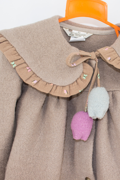 Jacheta Tulip din lână 100% - Crem [9]