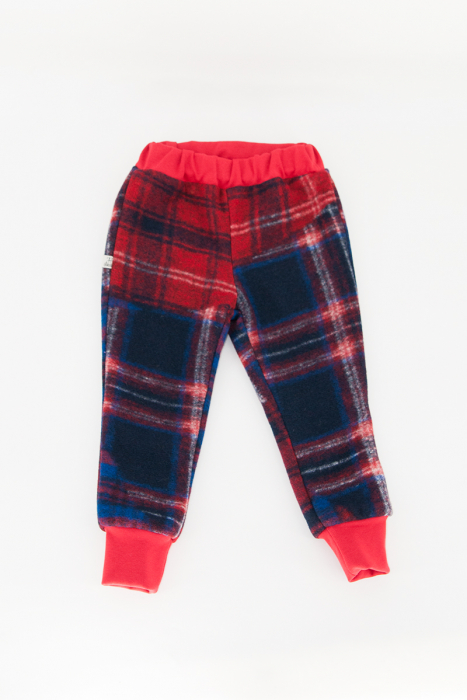 Pantalon Lână dublat - Red & Blue [2]