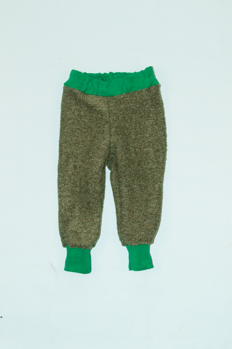 Pantalon Lână - Verde Bucle [1]