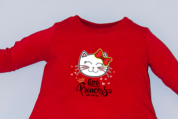 Rochie cocon roșie cu mâneci lungi - Pisicuta [2]