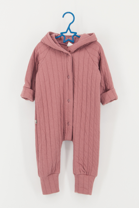 Salopetă Copii Bumbac Matlasat - Iepuras Roz [2]