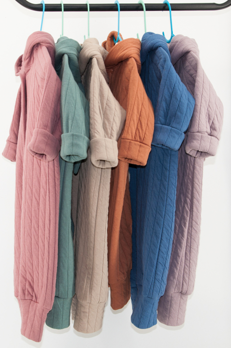 Salopetă Copii Bumbac Matlasat - Iepuras Roz [4]