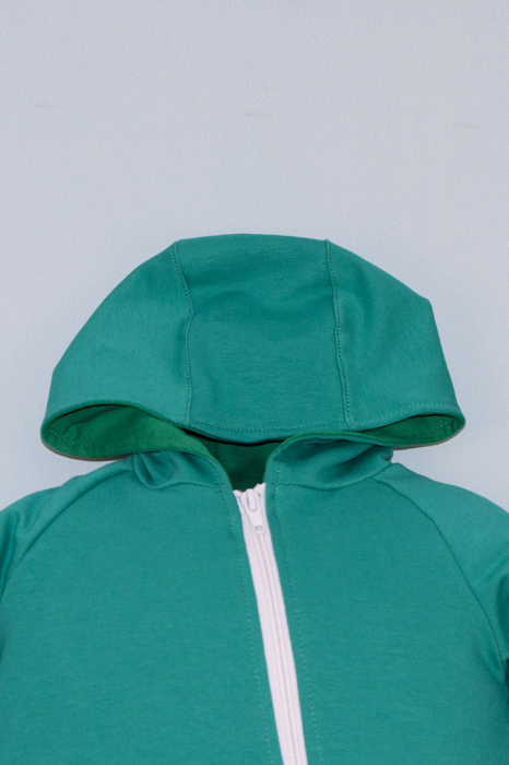 Salopetă cu Fermoar și Glugă - Verde01 [3]